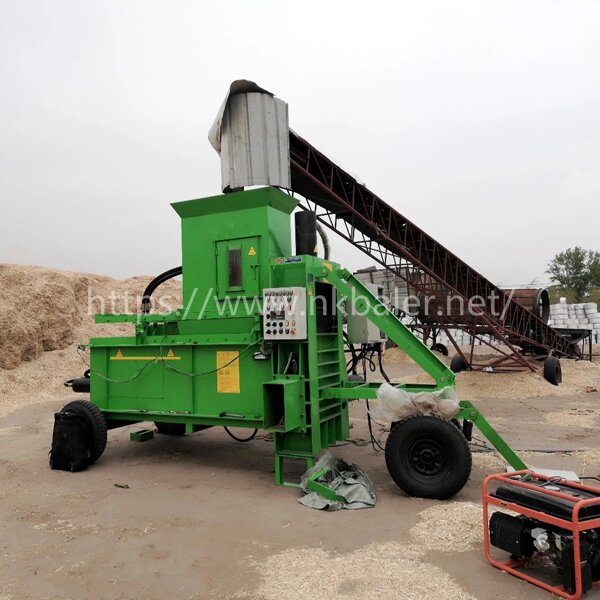 Rice Husk Vertical Hydraulic Baler